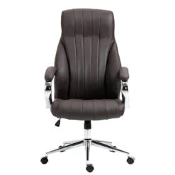 Clp Bureaustoel Wigan Leder Bruin -VIDAXL Winkel 1000059681 0101