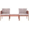 Beliani Loungeset TERRACINA - Oranje Aluminium -VIDAXL Winkel 1000059687