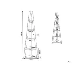 Beliani Boekenkast MOBILE SOLO - Lichte Houtkleur Vezelplaat -VIDAXL Winkel 1000059693 0102