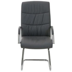 CLP Set Van 2 Caro Eetkamerstoelen Kunstleder Grijs -VIDAXL Winkel 1000062586 0102