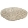 Beliani Poef BERRECHID - Beige Katoen -VIDAXL Winkel 1000068440