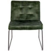 Giga Meubel Fauteuil Stof Groen - 69x55,5x75cm - Stoel Clark -VIDAXL Winkel 1000068567
