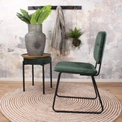 DS4U® Whap 2.0 Eetkamerstoel - Stof - Groen -VIDAXL Winkel 1000069436 0103