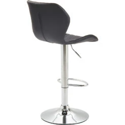 CLP Barkruk Cork Chroom Frame Kunstleder Zwart 7 CLP Barkruk Cork Chroom Frame Kunstleder Zwart -VIDAXL Winkel 1000071049 0103