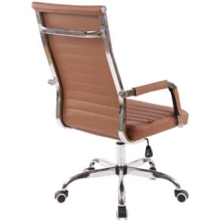 Clp Bureaustoel Amadora Kunstleer Lichtbruin -VIDAXL Winkel 1000071083 0103