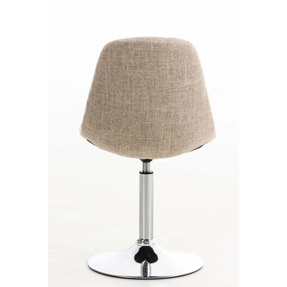 CLP Eetkamerstoel Emil Stof Crème 4 CLP Eetkamerstoel Emil Stof Crème - Afbeelding 4