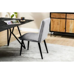 Giga Meubel Eetkamerstoel Grijs - Zithoogte 50cm - Stoel Javairo Heaven -VIDAXL Winkel 1000071474 0102