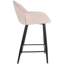 CLP Barkruk Gibson Fluweel Roze -VIDAXL Winkel 1000072716 0102