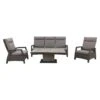 VDG Darwin/Jersey Deluxe Loungeset Verstelbaar - Antraciet -VIDAXL Winkel 1000073160