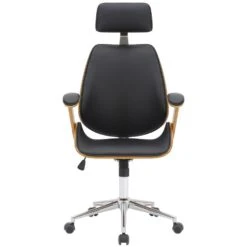 CLP Bureaustoel Chicago Kunstleer Zwart -VIDAXL Winkel 1000073519 0101