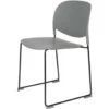 Puur Stord Eetkamerstoel - Kunststof - Grijs -VIDAXL Winkel 1000074406