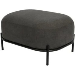 Puur Kalve Hocker - Rechthoek - Stof - Grijs -VIDAXL Winkel 1000074417 0101