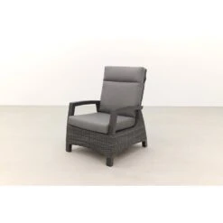 VDG Darwin Wicker Verstelbare Loungestoel - Antraciet -VIDAXL Winkel 1000074420 0102