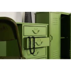 Rootsmann Locker Bureau Industrieel - Groen Metaal - Metaal -VIDAXL Winkel 1000074638 0103