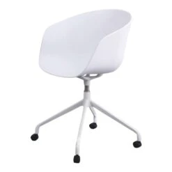 DS4U® Capri Bureaustoel Wit - Kunststof - Wit -VIDAXL Winkel 1000076868 0103