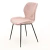 Verona Eetkamerstoel Velvet - Stof - Roze -VIDAXL Winkel 1000076869