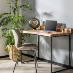 Bureau Tom 110x60cm - Hout - Bruin -VIDAXL Winkel 1000078595 0101