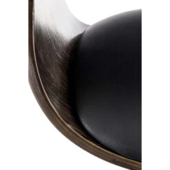 CLP Barkruk Kingston Frame Zwart Kunstleder Grijs/zwart -VIDAXL Winkel 1000078917 0103