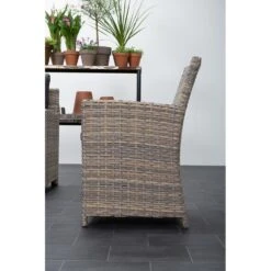 Garden Impressions Alaska Lounge Dining Tuinstoel -vintage Willow -VIDAXL Winkel 1000079425 0103