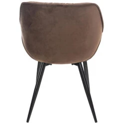 CLP Set Van 4 Eetkamerstoelen Tanna Fluweel Bruin -VIDAXL Winkel 1000080757 0103