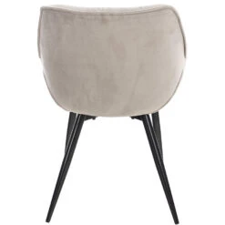 CLP Set Van 4 Eetkamerstoelen Tanna Fluweel Zilverkleurig -VIDAXL Winkel 1000080766 0103