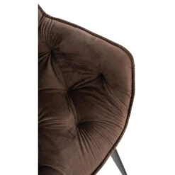 CLP Eetkamerstoel Tanna Fluweel Bruin -VIDAXL Winkel 1000080769 0102