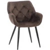 CLP Eetkamerstoel Tanna Fluweel Bruin
