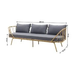 Garden Impressions Cleopatra Bamboe Loungebank -VIDAXL Winkel 1000081345 0101