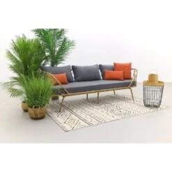 Garden Impressions Cleopatra Bamboe Loungebank -VIDAXL Winkel 1000081345 0102