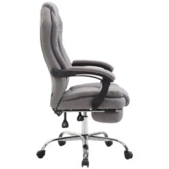 Clp Bureaustoel Castle Stof Zilverkleurig -VIDAXL Winkel 1000082872 0102