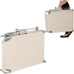 Tectake - 2 Ligbedden Met Zonnedak Beige 7 Tectake - 2 Ligbedden Met Zonnedak Beige -VIDAXL Winkel 1000083237 0103