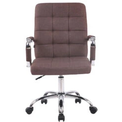 Clp Bureaustoel Deli PRO Stof Bruin -VIDAXL Winkel 1000085208 0101