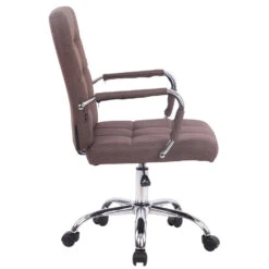 Clp Bureaustoel Deli PRO Stof Bruin -VIDAXL Winkel 1000085208 0102