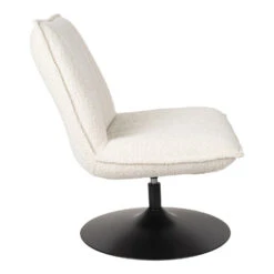 Rein Living Jax Fauteuil - Bouclé - Gebroken Wit -VIDAXL Winkel 1000086631 0103
