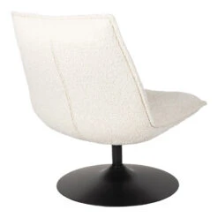 Rein Living Jax Fauteuil - Bouclé - Gebroken Wit -VIDAXL Winkel 1000086631 0104