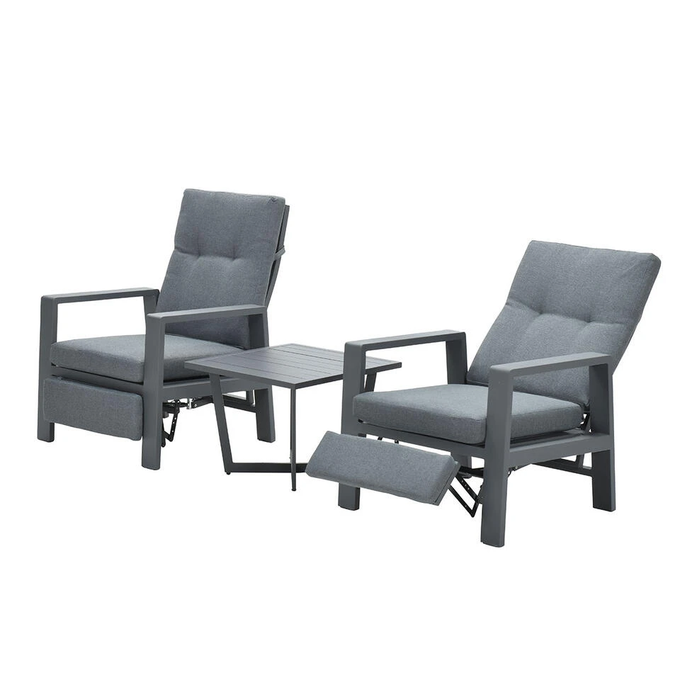 Garden Impressions Marsala Relax Loungestoel - Donker Grijs 2 Garden Impressions Marsala Relax Loungestoel - Donker Grijs - Afbeelding 2