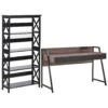 Beliani FOSTER/HARWICH - Donkere Houtkleur Spaanplaat, Mdf -VIDAXL Winkel 1000087260