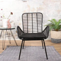 DS4U® Modo Rieten Lounge - Wicker - Zwart -VIDAXL Winkel 1000088186 0103