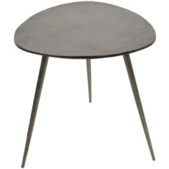 Shine Bijzettafel Brush - Aluminium - Grijs