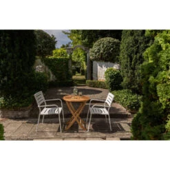 Exotan Inklaptafel Buiten Folding- Teak - Naturel - 75x65x65 -VIDAXL Winkel 1000088985 0103