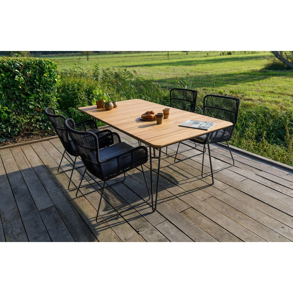 Exotan Tuintafel Slimm - Teak - Naturel - 75x180x100 2 Exotan Tuintafel Slimm - Teak - Naturel - 75x180x100 - Afbeelding 2