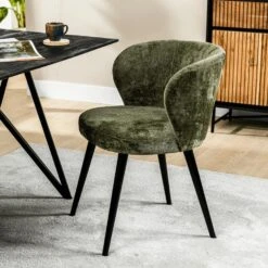 Culo Eetkamerstoel Roman - Stof - Groen 5 Culo Eetkamerstoel Roman - Stof - Groen -VIDAXL Winkel 1000089899 0101