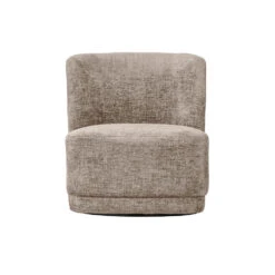 WOOOD Atty Draaifauteuil - Polyester - Zand - 75x74x65 -VIDAXL Winkel 1000091379 0102