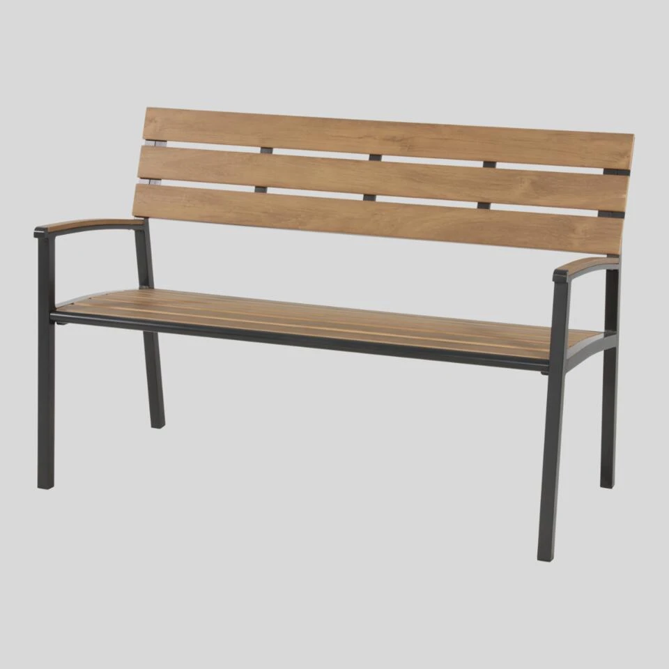 Arezzo Tuinbank 120cm - Hout - Bruin 2 Arezzo Tuinbank 120cm - Hout - Bruin - Afbeelding 2