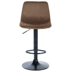 CLP Barkruk Divo Fluweel Zwart Frame Bruin 6 CLP Barkruk Divo Fluweel Zwart Frame Bruin -VIDAXL Winkel 1000091822 0102