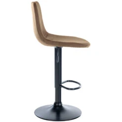 CLP Barkruk Divo Fluweel Zwart Frame Bruin 7 CLP Barkruk Divo Fluweel Zwart Frame Bruin -VIDAXL Winkel 1000091822 0103