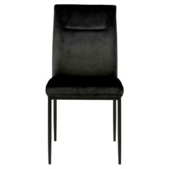 Sohome Eetkamerstoel - Set Van 2 - Paisley - Velvet - Zwart -VIDAXL Winkel 1000092031 0101