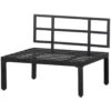 WOOOD Loungebankje Buiten George - Aluminium - Zwart - 73x90x83 -VIDAXL Winkel 1000093832