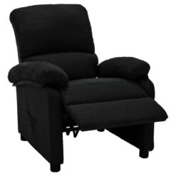 VidaXL Fauteuil Verstelbaar Elektrisch Stof Zwart -VIDAXL Winkel 1000094066 0103