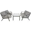 Loungeset Marah - Stof - Grijs -VIDAXL Winkel 1000094352